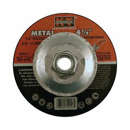 KT INDUSTRIES 4-1/2x1/4x5/8-11 Grind.Wheel 5-4247